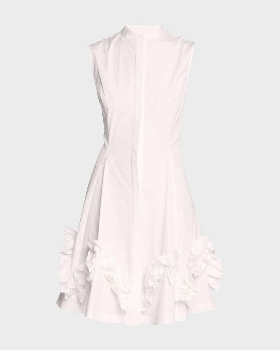 Natalie Shirtdress with Ruffle Detail